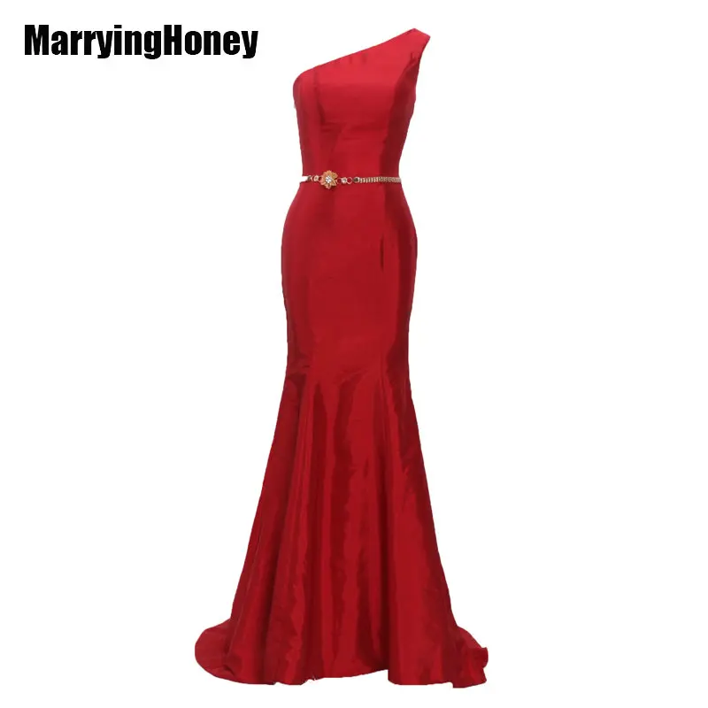 2017 Red Simple Satin Evening Dresses Long One Shoulder with Sashes Party Prom Gowns Mermaid dress
2017 Red Simple Satin Evening Dresses Long One Shoulder with Sashes Party Prom Gowns Mermaid dress
