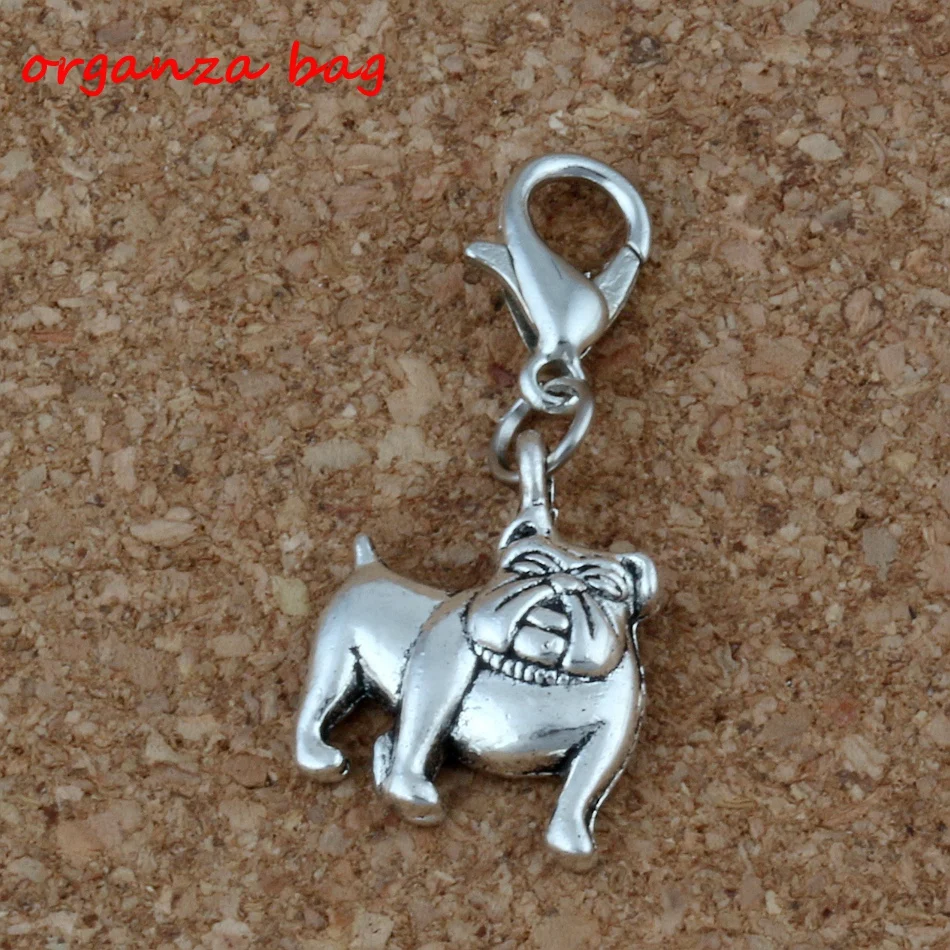 MIC 20Pcs Antique Silver Alloy Cute Bulldog Charms Bead with Lobster clasp Fit Charm Bracelet 13 x 31mm DIY Jewelry A-225b
MIC 20Pcs Antique Silver Alloy Cute Bulldog Charms Bead with Lobster clasp Fit Charm Bracelet 13 x 31mm DIY Jewelry A-225b