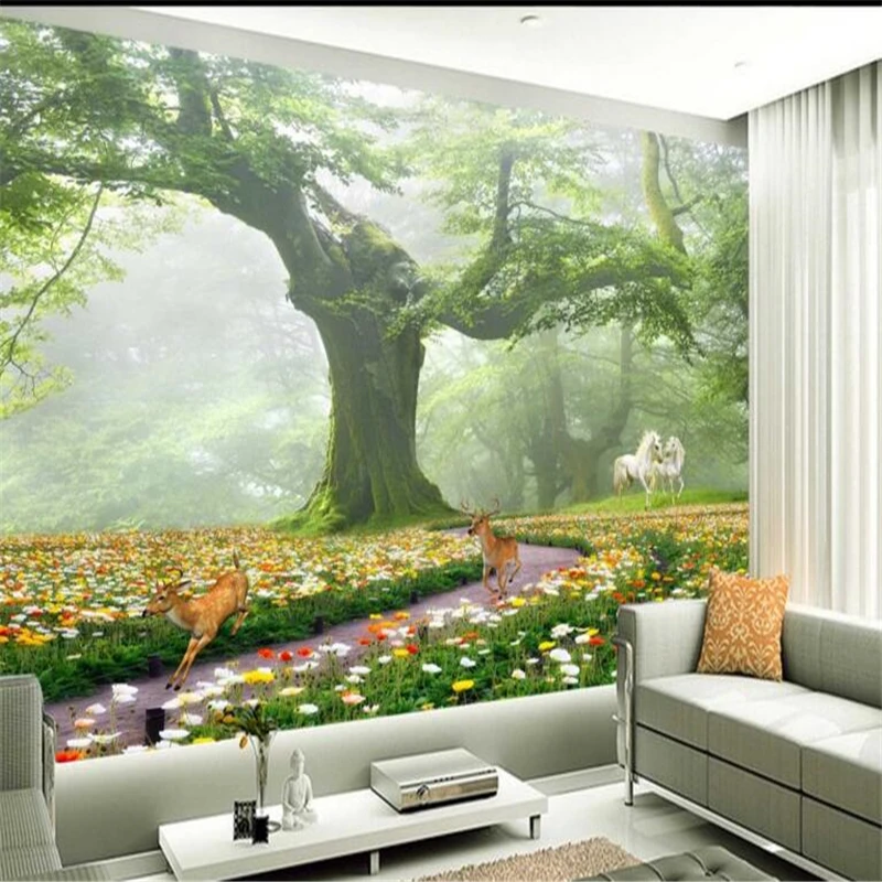 beibehang Custom wallpapers HD dream cute little deer forest TV backdrop bedroom environmental non - woven wallpaper
beibehang Custom wallpapers HD dream cute little deer forest TV backdrop bedroom environmental non - woven wallpaper