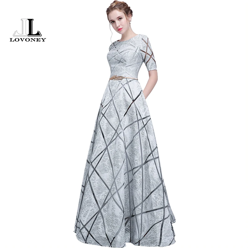 DEERVEADO YS406 Long Prom Dresses 2019 New Design Short Sleeves Prom Gown with Sashes Formal Dress Women Evening Party Dresses
DEERVEADO YS406 Long Prom Dresses 2019 New Design Short Sleeves Prom Gown with Sashes Formal Dress Women Evening Party Dresses