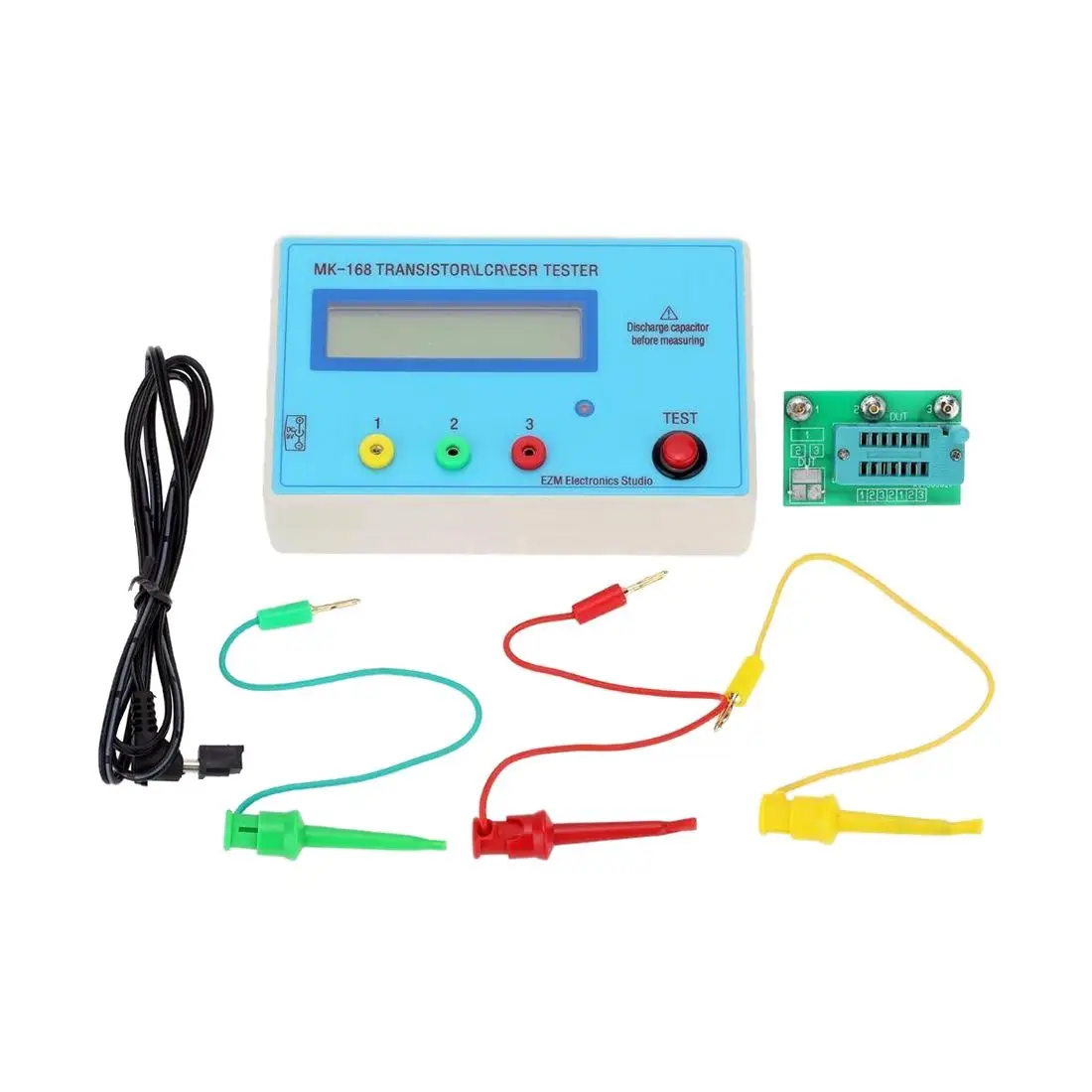 New Style MK168 Transistor LCR ESR Tester Diode Inductance Capacitance Meter PNP/NPN U1X9
New Style MK168 Transistor LCR ESR Tester Diode Inductance Capacitance Meter PNP/NPN U1X9