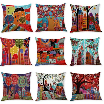 Retro color printing pillows sofa riding home cushions Removable and washable 3pcs/lot No filler
Retro color printing pillows sofa riding home cushions Removable and washable 3pcs/lot No filler