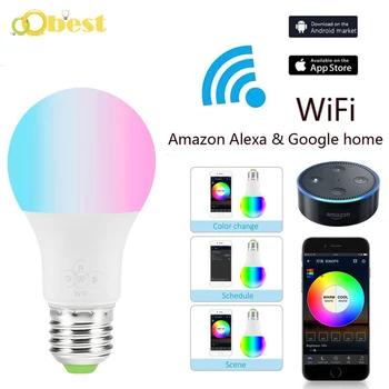 Led Light Bulb E27 Smart WIFI Bulb RGBW Dimmable LED Bulb Light Bulb Magic Smart Lighting Lamp Wake-Up Lights for Home Hotel
Led Light Bulb E27 Smart WIFI Bulb RGBW Dimmable LED Bulb Light Bulb Magic Smart Lighting Lamp Wake-Up Lights for Home Hotel