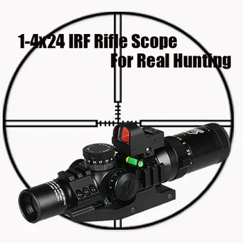 New Arrival 1-4x24 IRF Tactical Rifle Scope With 1X Mini Red dot Scope For Hunting Shooting HS1-0292
New Arrival 1-4x24 IRF Tactical Rifle Scope With 1X Mini Red dot Scope For Hunting Shooting HS1-0292
