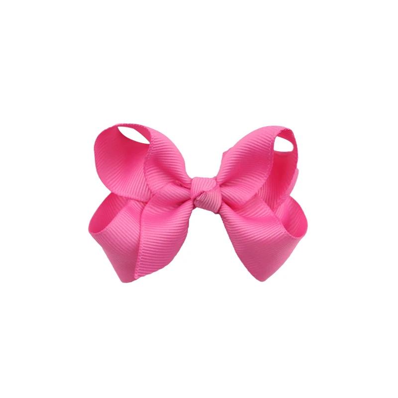 Colourful Bow Clip Boutique Hair Bows For Girls Kids Children Girls Hair Clips Grosgrain Ribbon Bows (14)