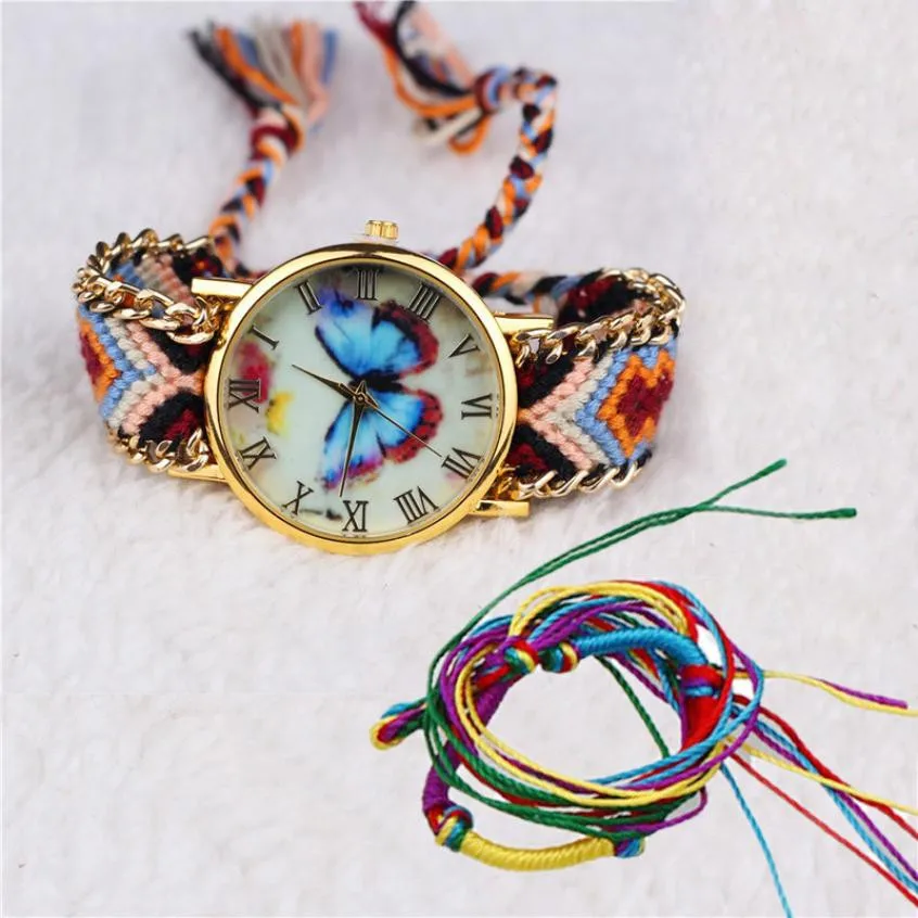 Moment # N03 2018 New Arrival DROPSHIP Women Watch Girl Handmade Braided Butterfly Bracelet Dial Quarzt Watch dress Wristwatch
Moment # N03 2018 New Arrival DROPSHIP Women Watch Girl Handmade Braided Butterfly Bracelet Dial Quarzt Watch dress Wristwatch