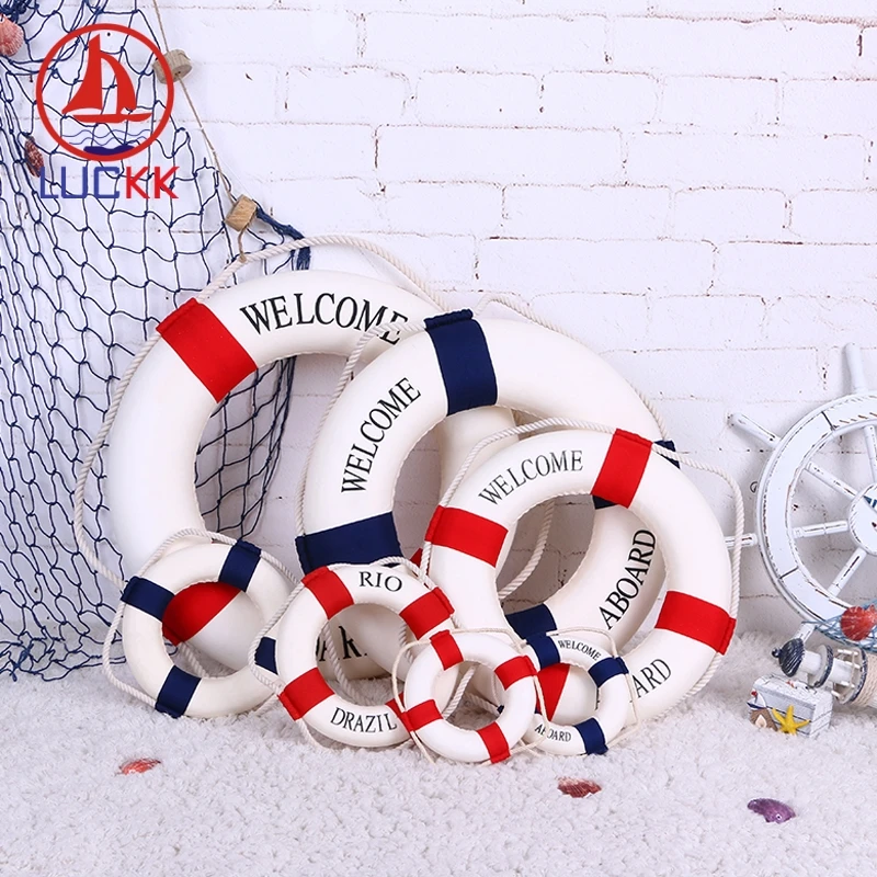 LUCKK Wall Hanging Lifebuoy Home Decoration Accessorie Crafts 2 Color Mediterranean Wholesale Free Shipping LB
LUCKK Wall Hanging Lifebuoy Home Decoration Accessorie Crafts 2 Color Mediterranean Wholesale Free Shipping LB