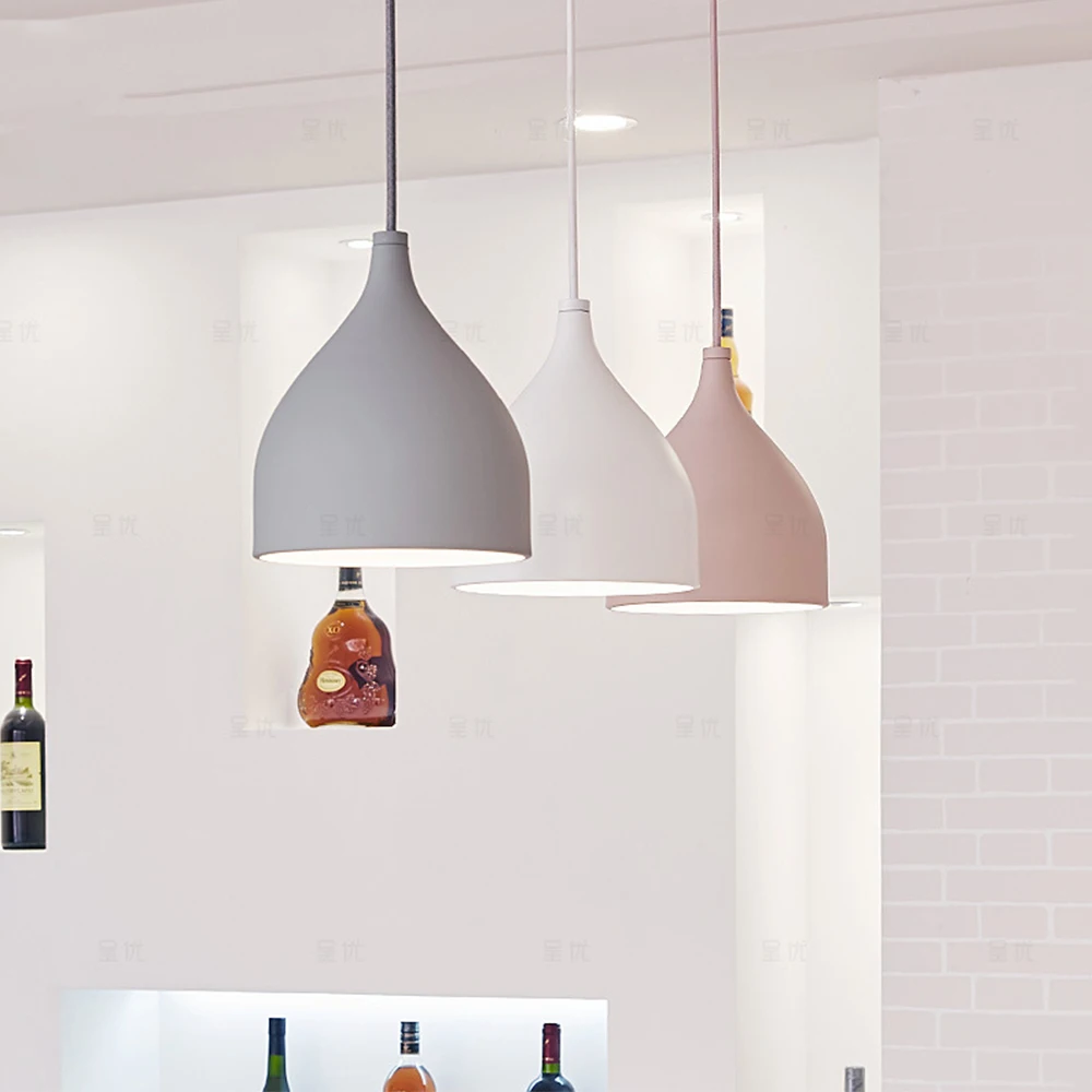 Pendant Lights E27 Holder Dining Room Pendant Lamps Modern Colorful Restaurant Coffee Bedroom Lighting Aluminum Alloy Shell
Pendant Lights E27 Holder Dining Room Pendant Lamps Modern Colorful Restaurant Coffee Bedroom Lighting Aluminum Alloy Shell