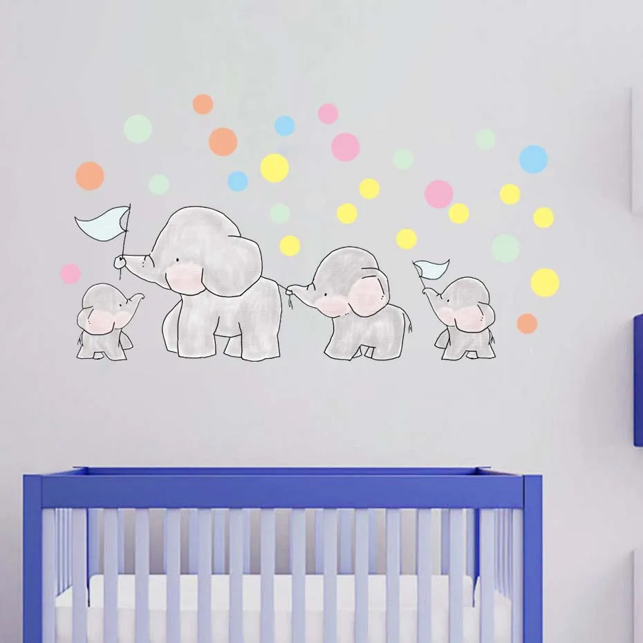 Cartoon Sticker For Nursery Bedroom Animals Elephants Decals Balloon Polka Dots Wall Art Murals Home Decor Removable Wallpaper
Cartoon Sticker For Nursery Bedroom Animals Elephants Decals Balloon Polka Dots Wall Art Murals Home Decor Removable Wallpaper