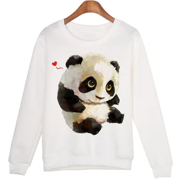 Cute Panda Print Hoodies Women Girls Cartoon Long Sleeve O-Neck Sweatshirt White Fashion Pullover Hooded Coat New Spring Tops
Cute Panda Print Hoodies Women Girls Cartoon Long Sleeve O-Neck Sweatshirt White Fashion Pullover Hooded Coat New Spring Tops