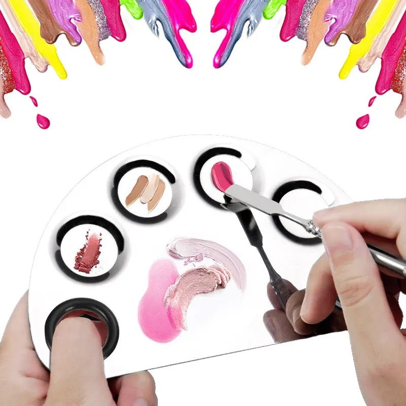 Tainless Steel Mixing Palette SNail Art Polish Mixing Plate Makeup Foundation Eye Shadow Mixing Palette Spatula Set
Tainless Steel Mixing Palette SNail Art Polish Mixing Plate Makeup Foundation Eye Shadow Mixing Palette Spatula Set