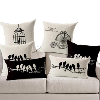 Square 18" Bird Cushion Cover Black And White Christmas Decorations Decorative Pillows For Sofa Customized Drop Shipping
Square 18" Bird Cushion Cover Black And White Christmas Decorations Decorative Pillows For Sofa Customized Drop Shipping