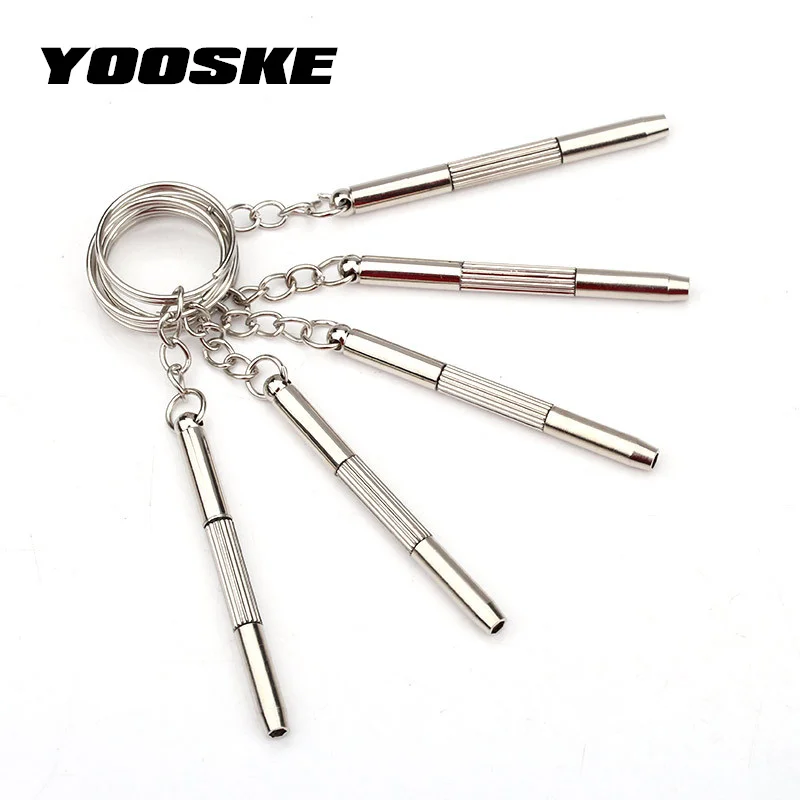 YOOSKE 5Pcs Portable 3 in 1 Eyeglass Screwdriver Aluminum Steel Precise Sunglasses Watch Repair Tools Screwdriver With Keychain
YOOSKE 5Pcs Portable 3 in 1 Eyeglass Screwdriver Aluminum Steel Precise Sunglasses Watch Repair Tools Screwdriver With Keychain