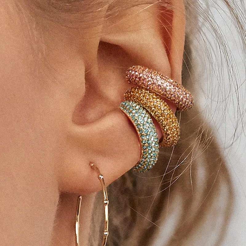 Full Rhinestone Ear Clip for Girls Letter Shape ZA Trendy Ear Cuff joyeria mujer aretes Clip Earrings without Piercing ET1217
Full Rhinestone Ear Clip for Girls Letter Shape ZA Trendy Ear Cuff joyeria mujer aretes Clip Earrings without Piercing ET1217