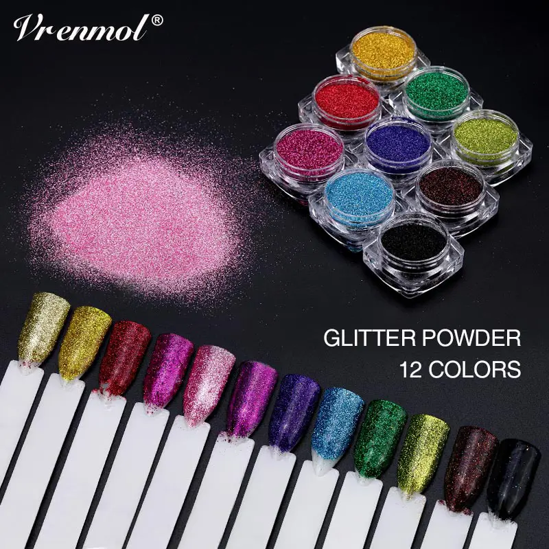 Vrenmol Nail Gel Fine Glitters Powder Holographic Chrome Pigment Laser Powder Acrylic Nail Tips Manicure Decoration
Vrenmol Nail Gel Fine Glitters Powder Holographic Chrome Pigment Laser Powder Acrylic Nail Tips Manicure Decoration