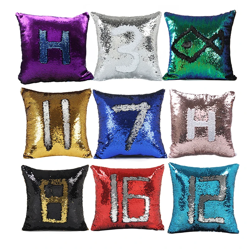 40x40cm Reversible Pillow Case Sequins Mermaid Cushion Cover Magical Color Decorative Throw Pillow Covers for Chair Back Sofa
40x40cm Reversible Pillow Case Sequins Mermaid Cushion Cover Magical Color Decorative Throw Pillow Covers for Chair Back Sofa