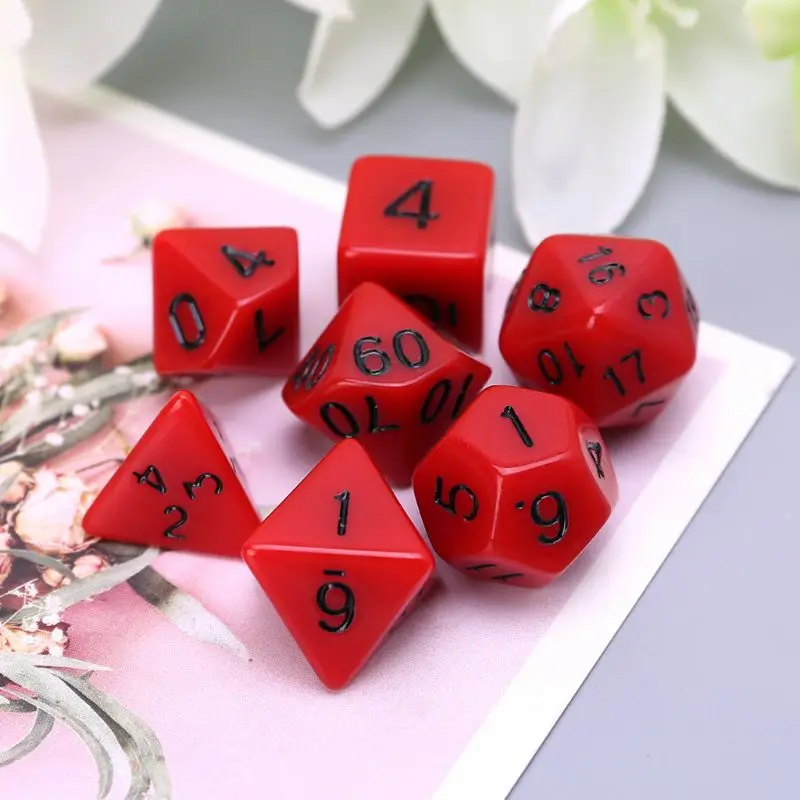 7 Pcs/set Red Digital Dice Acrylic Dice D4 D6 D8 D10 D12 D20 Dice KTV Bar Nightclub Entertainment Tools Adult Toys
7 Pcs/set Red Digital Dice Acrylic Dice D4 D6 D8 D10 D12 D20 Dice KTV Bar Nightclub Entertainment Tools Adult Toys
