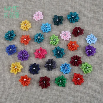 3mm 50pcs Random Mixed Fabric Flowers Appliques 9 Petal Headband Flowers with Rhinestone for Wedding Garment Hair Accessories
3mm 50pcs Random Mixed Fabric Flowers Appliques 9 Petal Headband Flowers with Rhinestone for Wedding Garment Hair Accessories