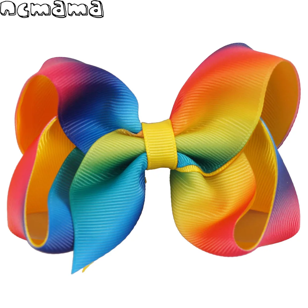 4.5 Inch Girls' Rainbow Hairbows Gradient Colors Grosgrain Rib Hairclips Barrettes Handmade Kids' Headwear Hair Bows 2 Pieces
4.5 Inch Girls' Rainbow Hairbows Gradient Colors Grosgrain Rib Hairclips Barrettes Handmade Kids' Headwear Hair Bows 2 Pieces