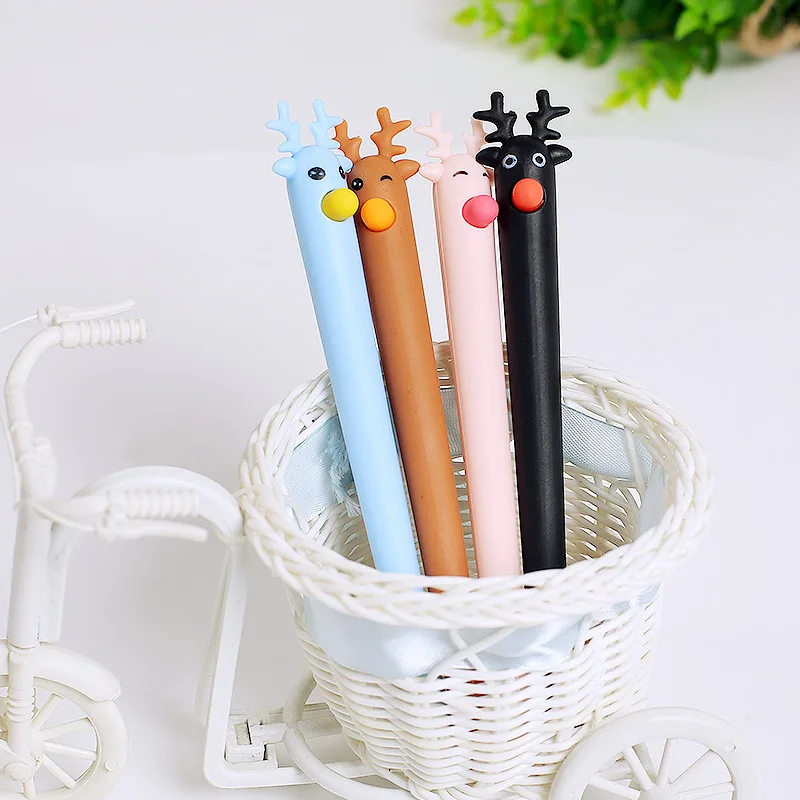 24 PCs Reindeer Cartoon Neutral Pen Cute Learn Stationery Fawn Waterborne Signature Kawaii School Supplies Pen for Writing
24 PCs Reindeer Cartoon Neutral Pen Cute Learn Stationery Fawn Waterborne Signature Kawaii School Supplies Pen for Writing