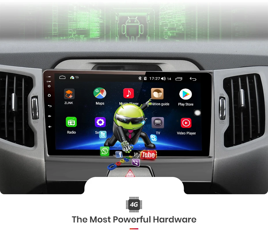 Top Junsun V1 pro 4G+64G CarPlay Android 9.0 DSP For KIA Sportage 3 4 2010-2015 Car Radio Multimedia Video Player Navi GPS 2 din dvd 4