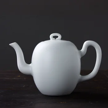 Jingdezhen ceramic sweet white glaze handmade small capacity domestic teapot beauty shoulder white tea sea single pot tea make
Jingdezhen ceramic sweet white glaze handmade small capacity domestic teapot beauty shoulder white tea sea single pot tea make
