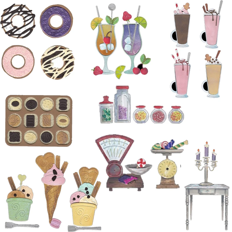 Home Supplies Cups Food Metal Cutting Dies Stencils For DIY Scrapbooking Paper Cards Decorative Embossing Craft Die Cut Template
Home Supplies Cups Food Metal Cutting Dies Stencils For DIY Scrapbooking Paper Cards Decorative Embossing Craft Die Cut Template