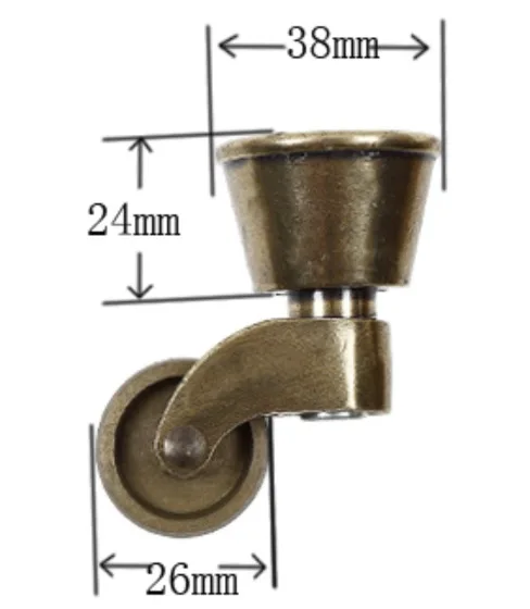 4PCS/LOT Wheel Diameter:26mm Antique Bronze Vintage Furniture Casters Piano mute pulley
4PCS/LOT Wheel Diameter:26mm Antique Bronze Vintage Furniture Casters Piano mute pulley