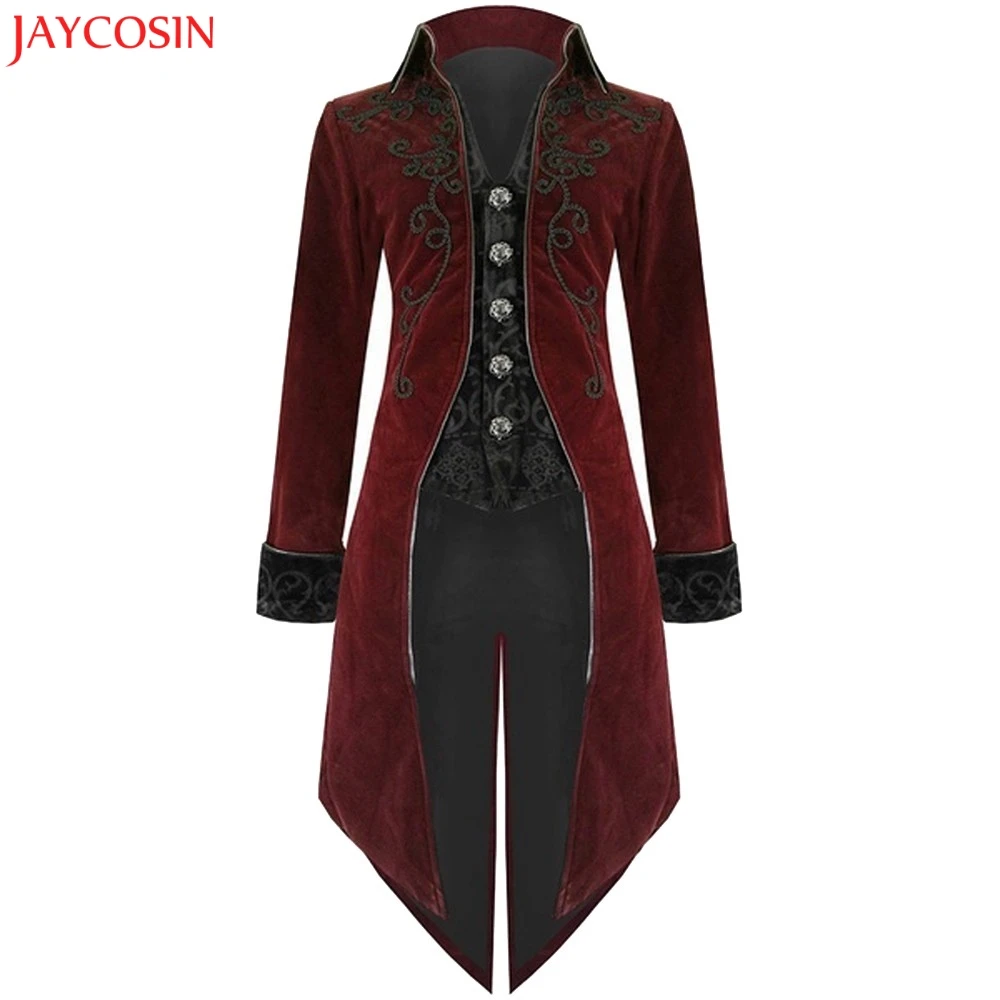 JAYCOSIN Fashion Winter Coat Mens Tailcoat Jacket Goth Steampunk Uniform Costume Praty Long Sleeve Outwear Coat Black Red z1105
JAYCOSIN Fashion Winter Coat Mens Tailcoat Jacket Goth Steampunk Uniform Costume Praty Long Sleeve Outwear Coat Black Red z1105