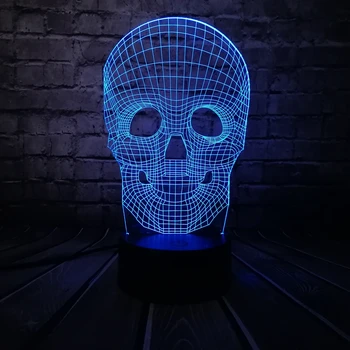 Wholesale Halloween Skull Colorful 3D USB LED Lamp Optical Illusion Table Night Light Touch Remote Desk Lighting Holiday Decor
Wholesale Halloween Skull Colorful 3D USB LED Lamp Optical Illusion Table Night Light Touch Remote Desk Lighting Holiday Decor