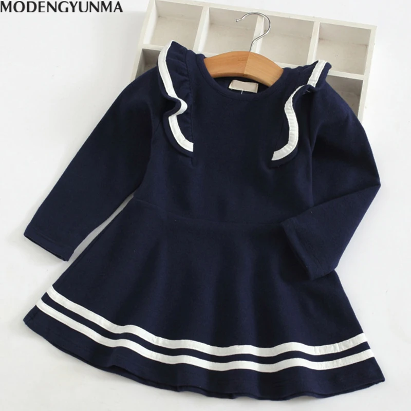 Girls Dress 2019 New Autumn Kids Dresses For Girls Casual Ruffles A-Line Striped Full Sleeve Kids Dress For 3T-7T Girls Clothes
Girls Dress 2019 New Autumn Kids Dresses For Girls Casual Ruffles A-Line Striped Full Sleeve Kids Dress For 3T-7T Girls Clothes