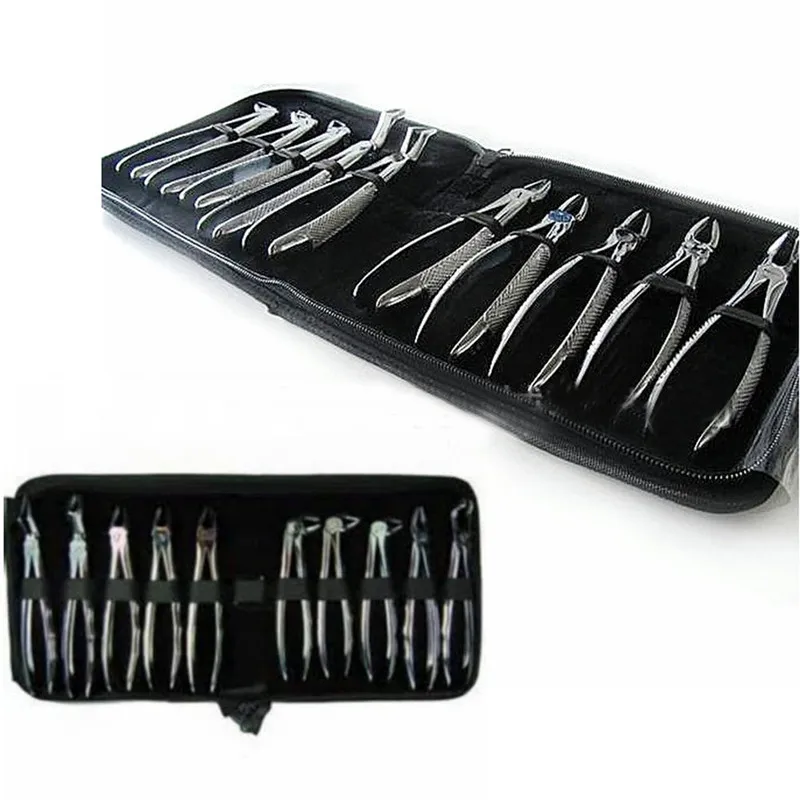 10 pcs/set Tooth Extracting Forceps Pliers for Adults with Toolkit Dental Surgical Extraction Instruments
10 pcs/set Tooth Extracting Forceps Pliers for Adults with Toolkit Dental Surgical Extraction Instruments