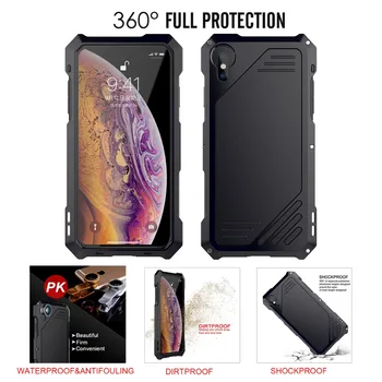 360 Full Protection Case for Apple iPhone XS Max Life Waterproof Tough Robot case for iPhone XR with Wide-angle Fisheye Lens
360 Full Protection Case for Apple iPhone XS Max Life Waterproof Tough Robot case for iPhone XR with Wide-angle Fisheye Lens