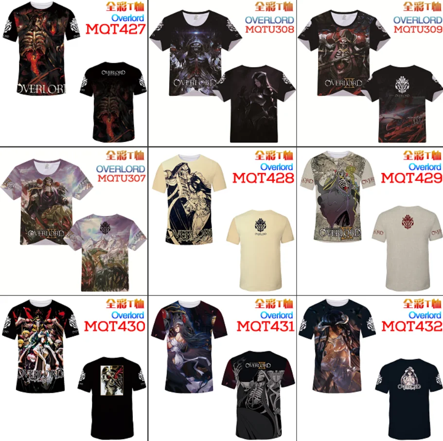 Anime Overlord 3D Printing T-Shirt R-neck Fashion Short Sleeve Summer Cosplay Clothing Tops Men Women Modal Tee
Anime Overlord 3D Printing T-Shirt R-neck Fashion Short Sleeve Summer Cosplay Clothing Tops Men Women Modal Tee