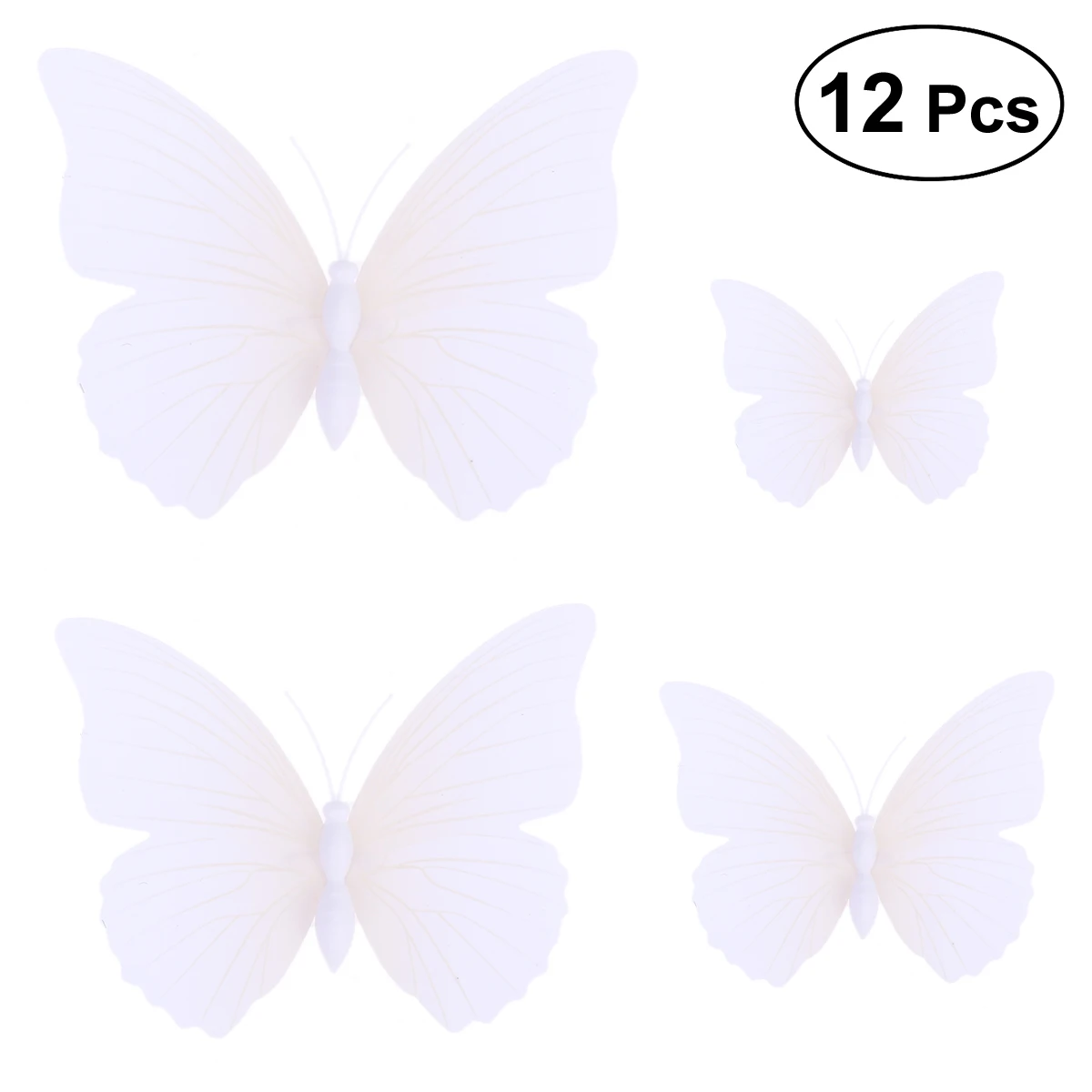 12 Pcs 3D Butterfly Wall Sticker Removable Wall Decals Art Murals for Bedroom Living Room Kitchen-Pin Style(White)
12 Pcs 3D Butterfly Wall Sticker Removable Wall Decals Art Murals for Bedroom Living Room Kitchen-Pin Style(White)