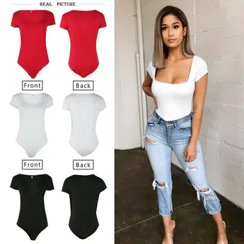 Deep Square Neck Solid Casual Women Ladies Bodysuit Stretch Leotard Short Sleeve Body Jumpsuit
Deep Square Neck Solid Casual Women Ladies Bodysuit Stretch Leotard Short Sleeve Body Jumpsuit