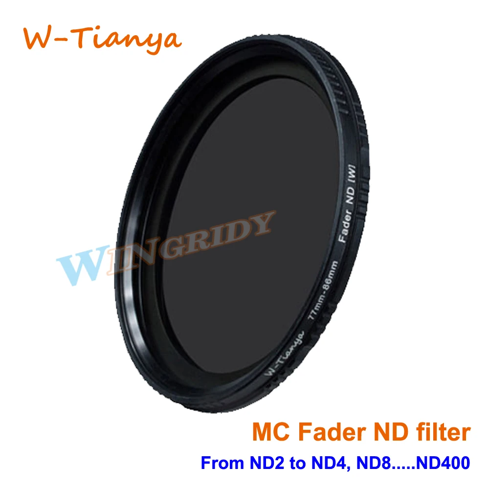 WTIANYA Fader ND Filter Reduce Exposure from ND2 to ND4,ND8...ND400 Lens Filter Caliber 40.5/43/46/49/52/55/58/62/67/72/77/82mm
WTIANYA Fader ND Filter Reduce Exposure from ND2 to ND4,ND8...ND400 Lens Filter Caliber 40.5/43/46/49/52/55/58/62/67/72/77/82mm