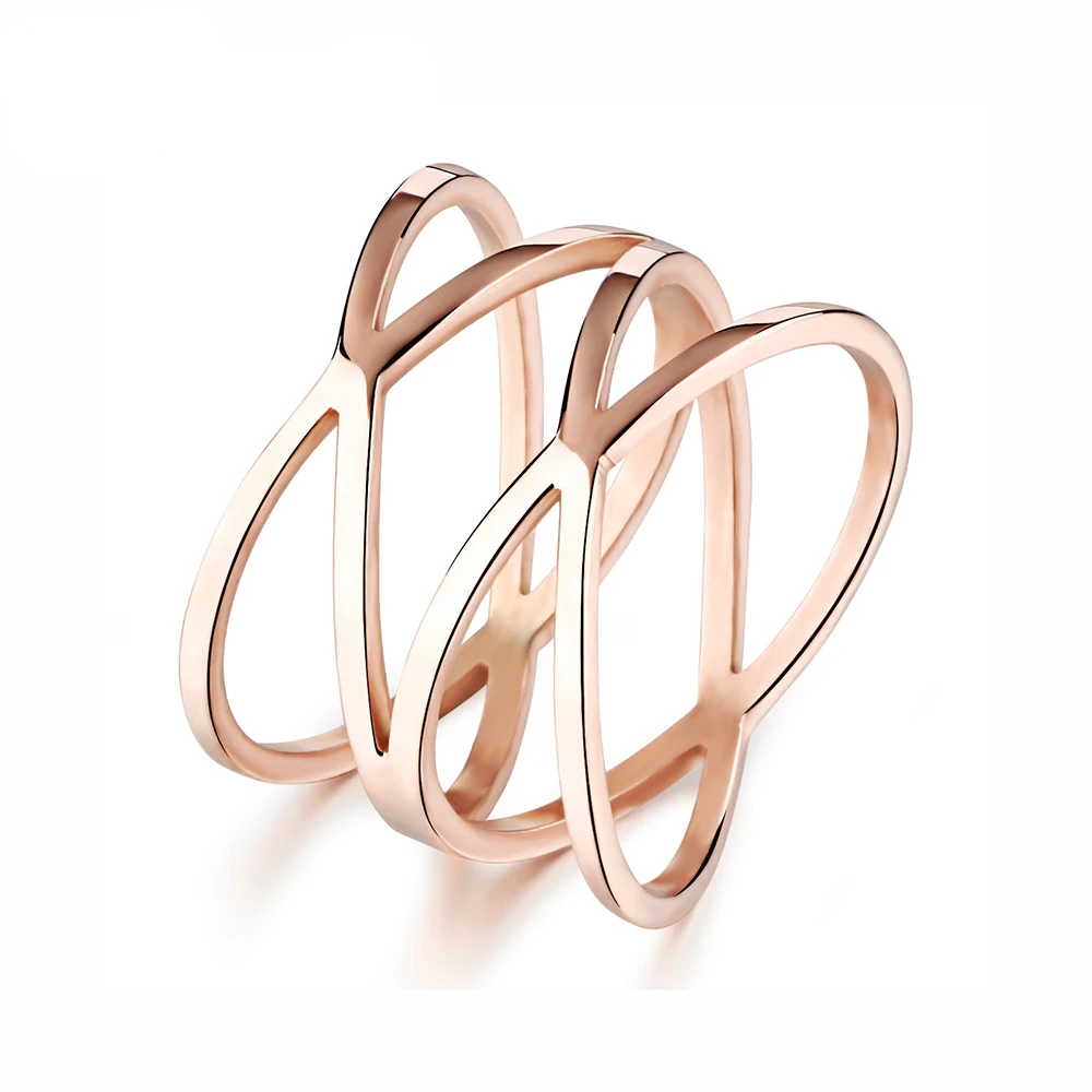 JeeMango Trendy Double X Rose Gold Color Anniversary Rings Hollow Style Stainless Steel Ring Jewelry For Women Anillo OGJ461
JeeMango Trendy Double X Rose Gold Color Anniversary Rings Hollow Style Stainless Steel Ring Jewelry For Women Anillo OGJ461