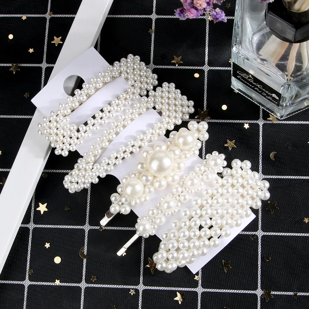 Fashion 8 Styles Women ABS Pearl Imitation Beads Hair Clip Barrette Stick Hairpin Hair Styling Accessories handmade For Girls
Fashion 8 Styles Women ABS Pearl Imitation Beads Hair Clip Barrette Stick Hairpin Hair Styling Accessories handmade For Girls