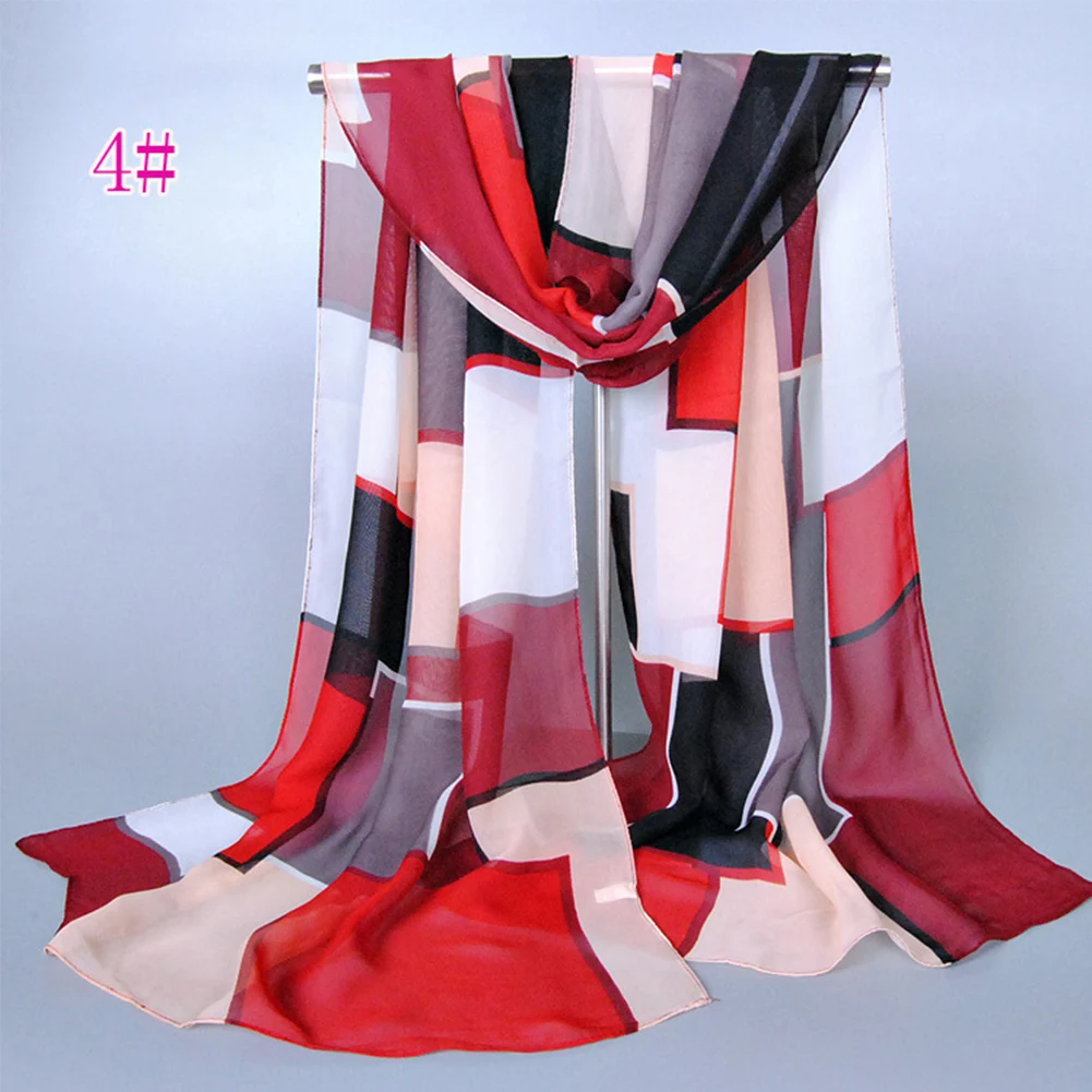 Fashion Women Scarf Patchwork Classical Geometry Pattern Chiffon Scarf Women Fashion Sun-proof Scarf
Fashion Women Scarf Patchwork Classical Geometry Pattern Chiffon Scarf Women Fashion Sun-proof Scarf