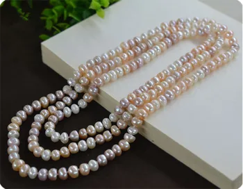hot sell Original design 120 cm natural mix colour 5 x8mm steamed bread pearl long sweater chain necklace fashion jewelry
hot sell Original design 120 cm natural mix colour 5 x8mm steamed bread pearl long sweater chain necklace fashion jewelry
