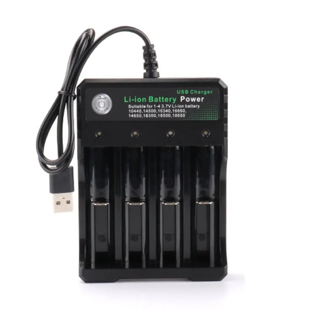 Battery Charger For 3.7V 18650 Batteries 4 Ports Battery Charger With USB Plug Universal Power Tool Accessories
Battery Charger For 3.7V 18650 Batteries 4 Ports Battery Charger With USB Plug Universal Power Tool Accessories