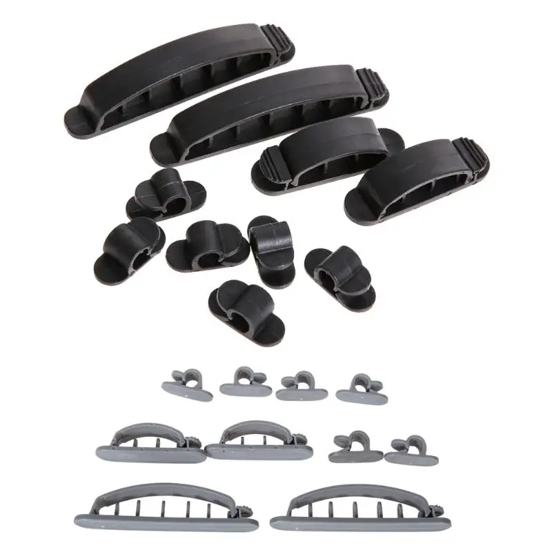 New 10 pieces / lot cable cord wire line organizer plastic clamps ties retainer holder with a black and grey plastic
New 10 pieces / lot cable cord wire line organizer plastic clamps ties retainer holder with a black and grey plastic