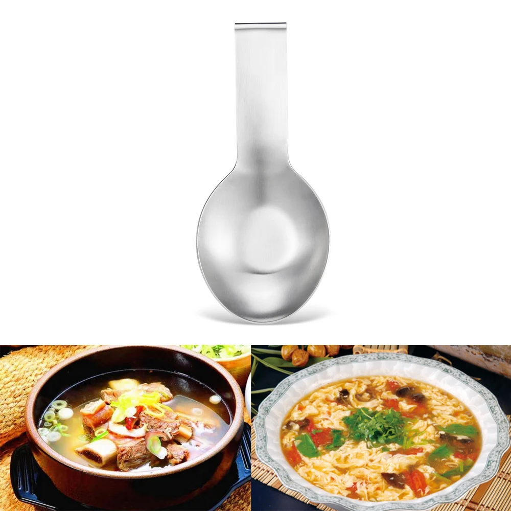 Stainless Steel Spoon Rest And Ladle Holder Spoon Rests Pot Clips Kitchen Tools Gadgets
Stainless Steel Spoon Rest And Ladle Holder Spoon Rests Pot Clips Kitchen Tools Gadgets