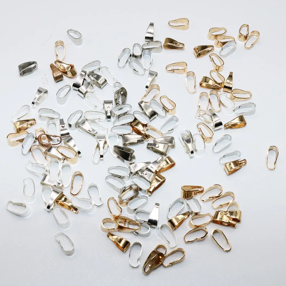 200pcs Necklace Pendants Clasps Connector Silver Color Clip Fermoir Connecteur accessories Seeds-shape bails
200pcs Necklace Pendants Clasps Connector Silver Color Clip Fermoir Connecteur accessories Seeds-shape bails