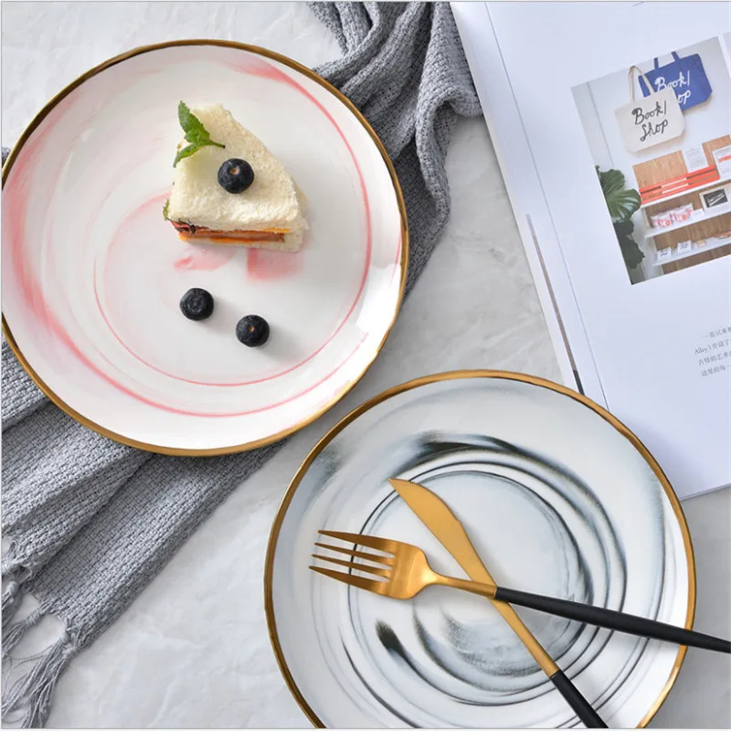 Glod Marble Ceramic Dinner Dish Plate Rice Salad Noodles Bowl Soup Plates Dinnerware Sets Tableware Kitchen Cook Tool
Glod Marble Ceramic Dinner Dish Plate Rice Salad Noodles Bowl Soup Plates Dinnerware Sets Tableware Kitchen Cook Tool