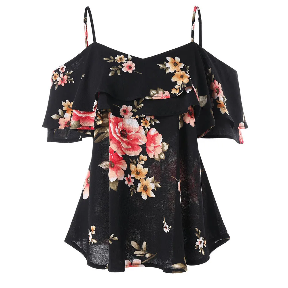 Women Floral Printing Blouses Ruffles Chiffon Butterflies Short Sleeve Casual Off Shoulder womens blouses and tops chemisier #15
Women Floral Printing Blouses Ruffles Chiffon Butterflies Short Sleeve Casual Off Shoulder womens blouses and tops chemisier #15