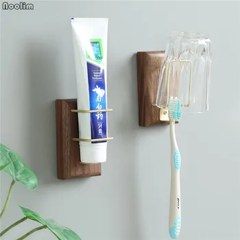 Wood Wall Mounted Toothbrush Holder Bathroom Wall Hanging Toothpaste Tumbler Storage Shelf Creative Electric Toothbrush Rack
Wood Wall Mounted Toothbrush Holder Bathroom Wall Hanging Toothpaste Tumbler Storage Shelf Creative Electric Toothbrush Rack