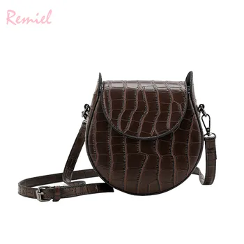 European Fashion Retro Saddle bag 2018 New Quality PU Leather Women's Designer Handbag Crocodile Pattern Shoulder Messenger Bags
European Fashion Retro Saddle bag 2018 New Quality PU Leather Women's Designer Handbag Crocodile Pattern Shoulder Messenger Bags