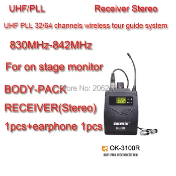 5pcs/lot OKMIC OK-3100R single receiving (including earphone) Professional Wireless Monitor System receiver free shipping
5pcs/lot OKMIC OK-3100R single receiving (including earphone) Professional Wireless Monitor System receiver free shipping